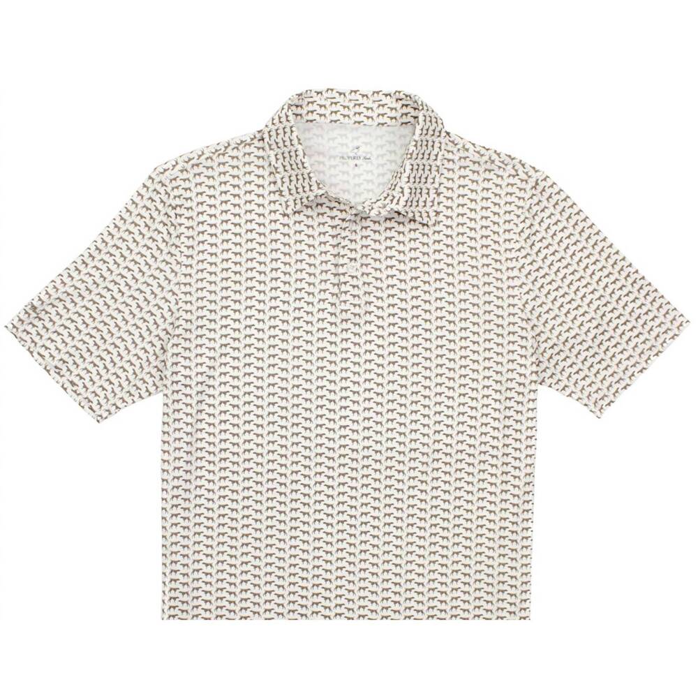 NEW PROPERLY TIED men's inlet polo shirt in beige